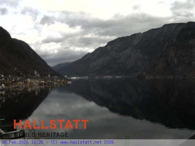 Archiv Foto Webcam Blick auf Hallstatt und den Hallstättersee