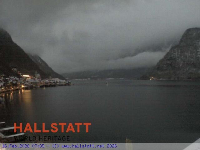Archiv Foto Webcam Blick auf Hallstatt und den Hallstättersee