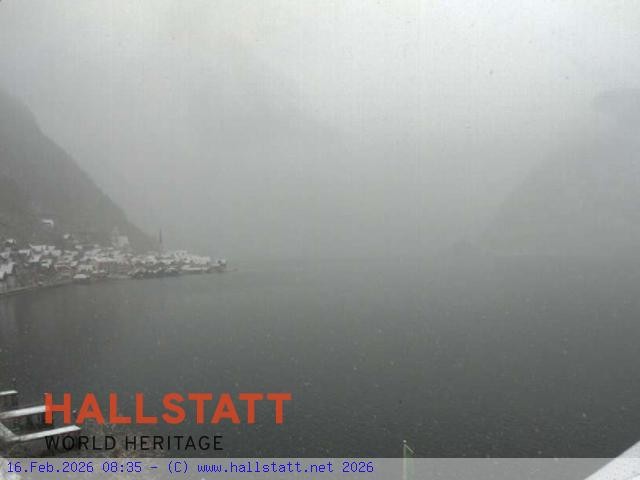Archiv Foto Webcam Blick auf Hallstatt und den Hallstättersee