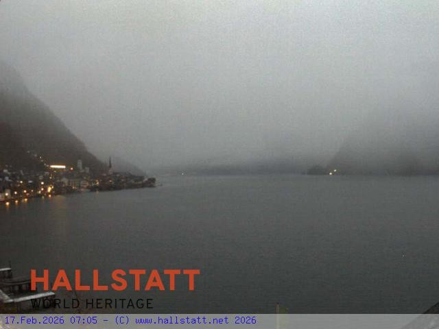 Archiv Foto Webcam Blick auf Hallstatt und den Hallstättersee