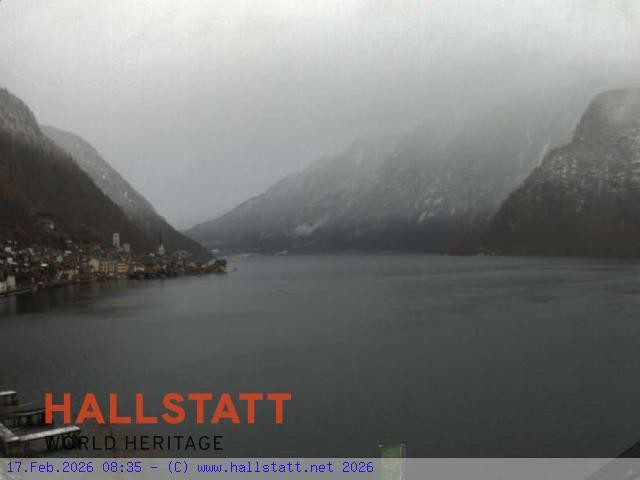 Archiv Foto Webcam Blick auf Hallstatt und den Hallstättersee