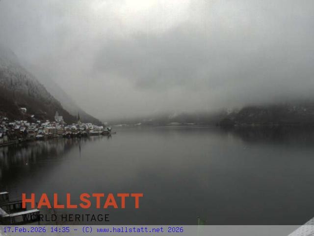 Archiv Foto Webcam Blick auf Hallstatt und den Hallstättersee