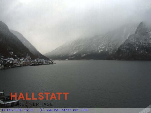 Archiv Foto Webcam Blick auf Hallstatt und den Hallstättersee