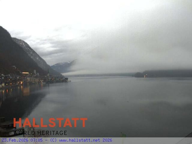 Archiv Foto Webcam Blick auf Hallstatt und den Hallstättersee