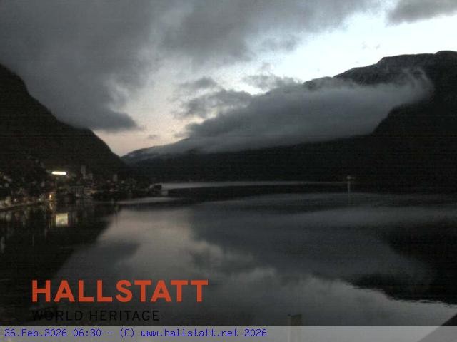 Archiv Foto Webcam Blick auf Hallstatt und den Hallstättersee