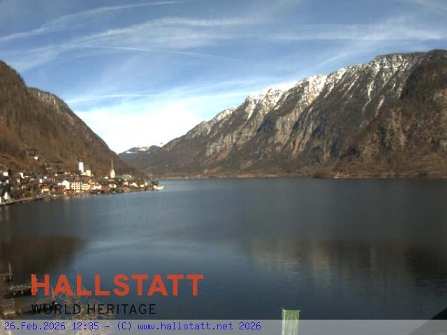 Archiv Foto Webcam Blick auf Hallstatt und den Hallstättersee