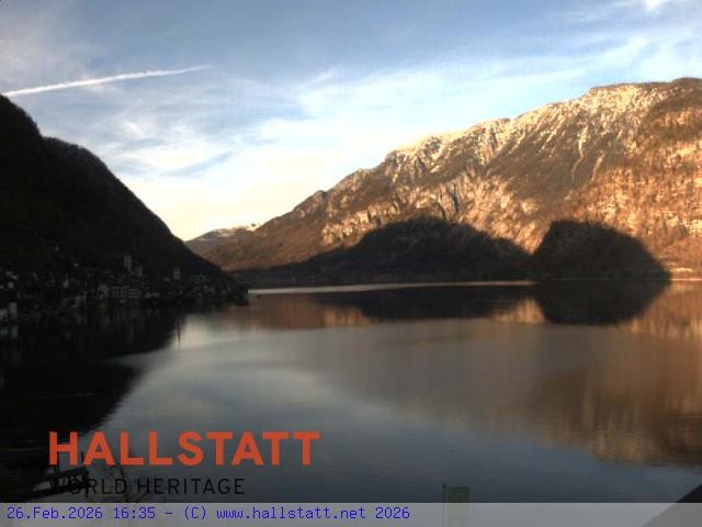 Archiv Foto Webcam Blick auf Hallstatt und den Hallstättersee