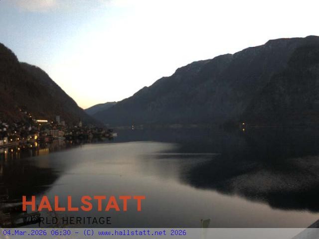 Archiv Foto Webcam Blick auf Hallstatt und den Hallstättersee