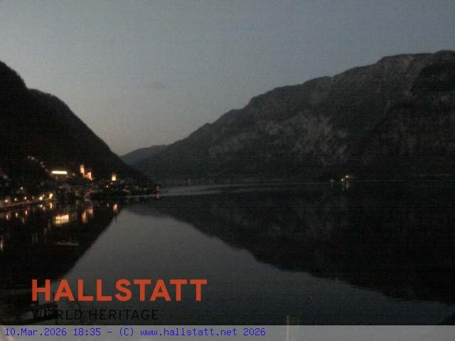 Archiv Foto Webcam Blick auf Hallstatt und den Hallstättersee