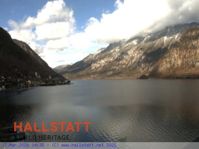 Archiv Foto Webcam Blick auf Hallstatt und den Hallstättersee