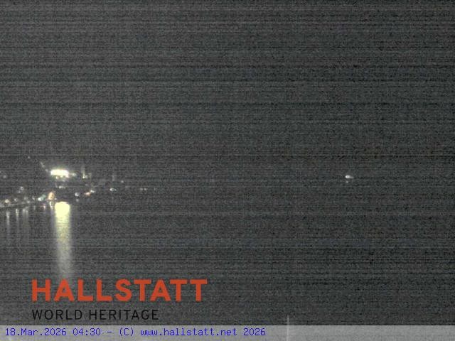 Archived image Webcam Hallstatt: Village and Lake