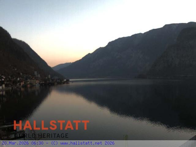 Archiv Foto Webcam Blick auf Hallstatt und den Hallstättersee