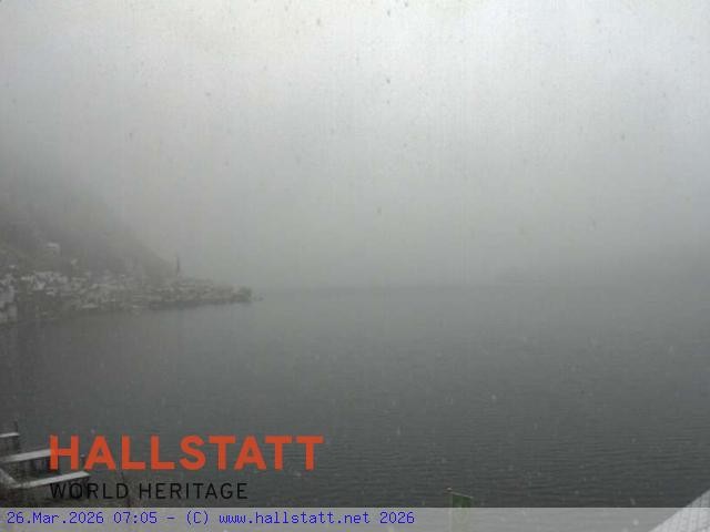 Archiv Foto Webcam Blick auf Hallstatt und den Hallstättersee