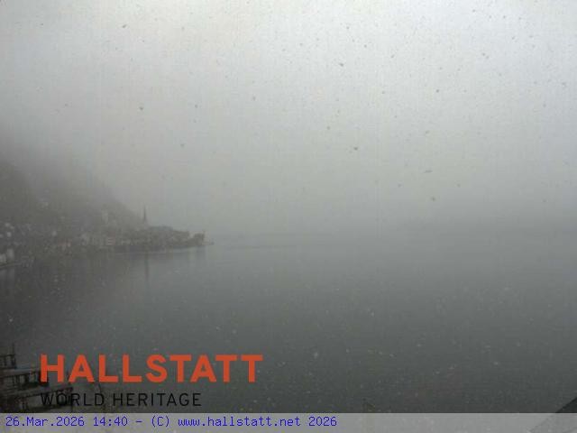 Archiv Foto Webcam Blick auf Hallstatt und den Hallstättersee