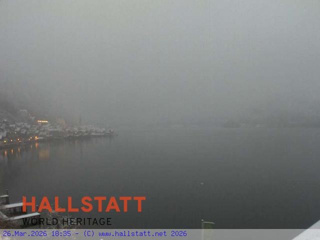 Archiv Foto Webcam Blick auf Hallstatt und den Hallstättersee