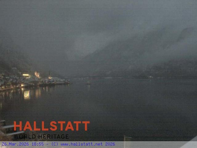 Archiv Foto Webcam Blick auf Hallstatt und den Hallstättersee