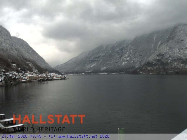 Archiv Foto Webcam Blick auf Hallstatt und den Hallstättersee