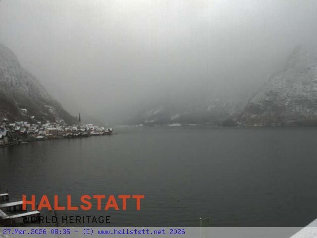 Archiv Foto Webcam Blick auf Hallstatt und den Hallstättersee