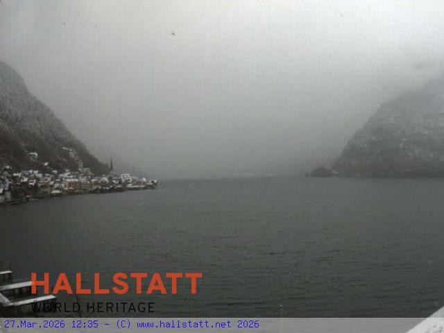 Archiv Foto Webcam Blick auf Hallstatt und den Hallstättersee