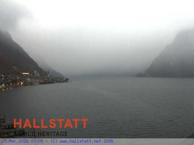 Archiv Foto Webcam Blick auf Hallstatt und den Hallstättersee