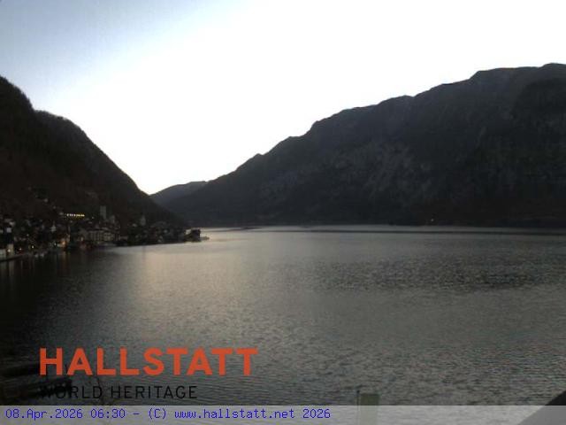 Archiv Foto Webcam Blick auf Hallstatt und den Hallstättersee