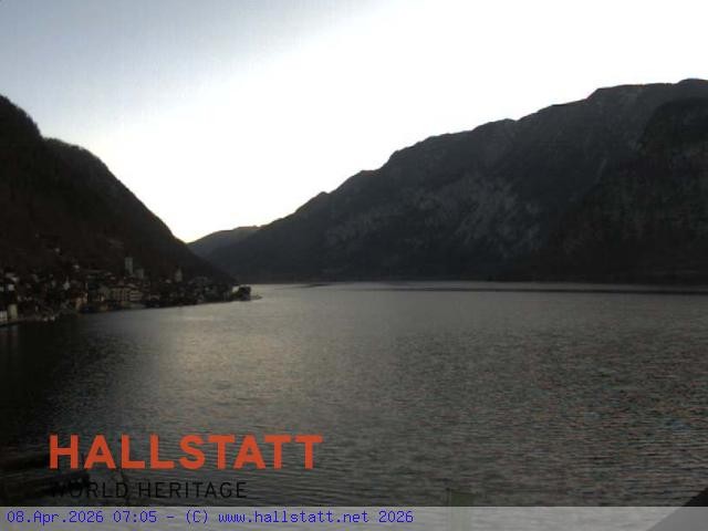 Archiv Foto Webcam Blick auf Hallstatt und den Hallstättersee
