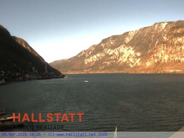 Archiv Foto Webcam Blick auf Hallstatt und den Hallstättersee