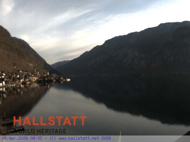 Archiv Foto Webcam Blick auf Hallstatt und den Hallstättersee