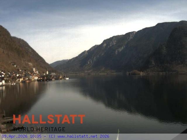 Archiv Foto Webcam Blick auf Hallstatt und den Hallstättersee
