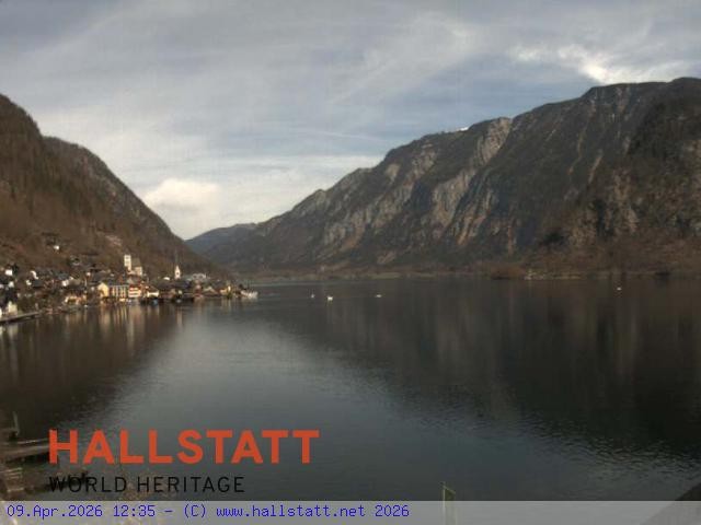 Archiv Foto Webcam Blick auf Hallstatt und den Hallstättersee