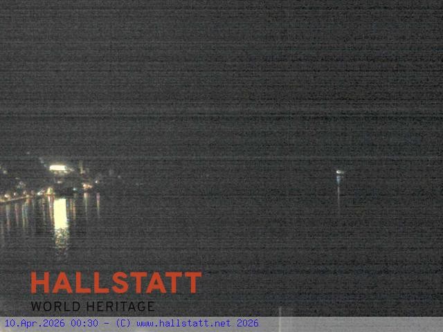 Archived image Webcam Hallstatt: Village and Lake