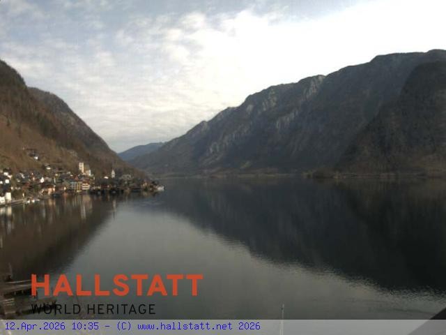 Archiv Foto Webcam Blick auf Hallstatt und den Hallstättersee