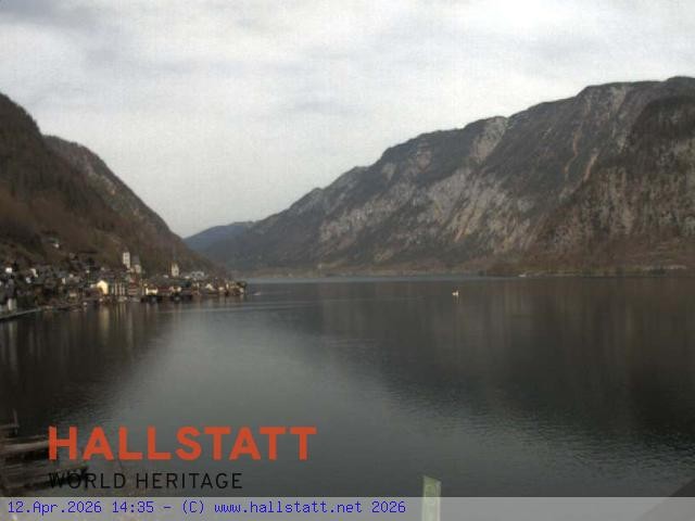 Archiv Foto Webcam Blick auf Hallstatt und den Hallstättersee