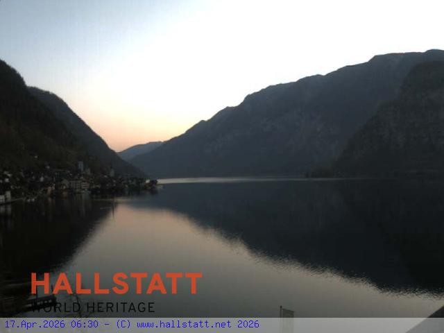 Archiv Foto Webcam Blick auf Hallstatt und den Hallstättersee