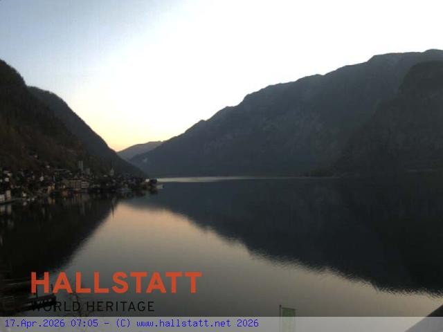 Archiv Foto Webcam Blick auf Hallstatt und den Hallstättersee