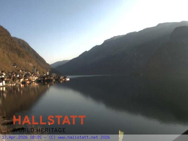 Archiv Foto Webcam Blick auf Hallstatt und den Hallstättersee