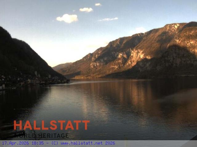 Archiv Foto Webcam Blick auf Hallstatt und den Hallstättersee