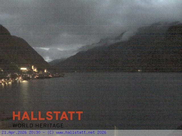 Archiv Foto Webcam Blick auf Hallstatt und den Hallstättersee