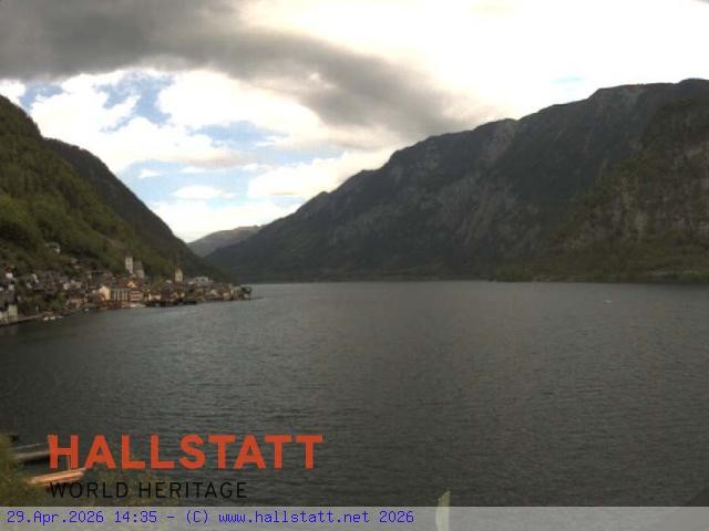 Archiv Foto Webcam Blick auf Hallstatt und den Hallstättersee