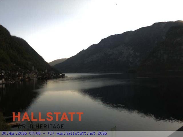 Archiv Foto Webcam Blick auf Hallstatt und den Hallstättersee