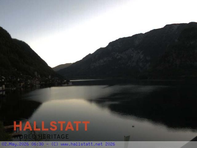 Archiv Foto Webcam Blick auf Hallstatt und den Hallstättersee