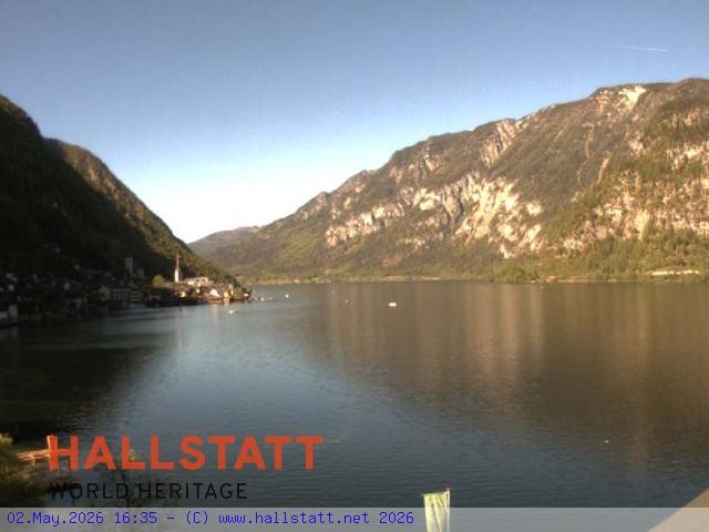 Archiv Foto Webcam Blick auf Hallstatt und den Hallstättersee
