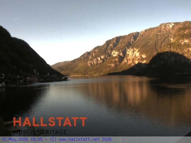 Archiv Foto Webcam Blick auf Hallstatt und den Hallstättersee