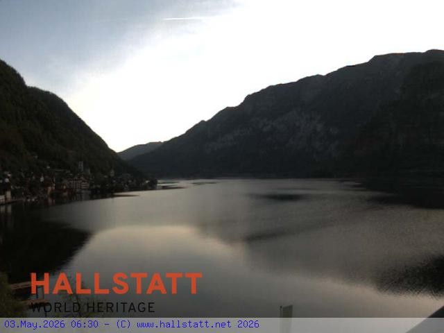 Archiv Foto Webcam Blick auf Hallstatt und den Hallstättersee