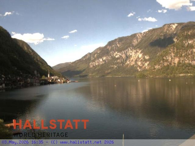 Archiv Foto Webcam Blick auf Hallstatt und den Hallstättersee
