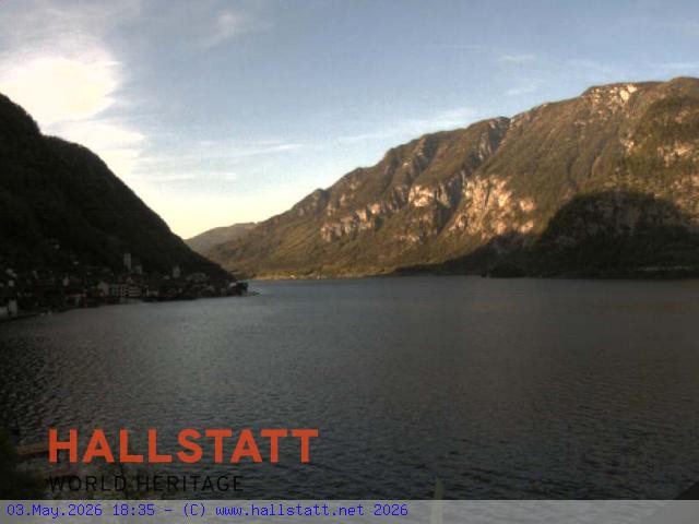 Archiv Foto Webcam Blick auf Hallstatt und den Hallstättersee