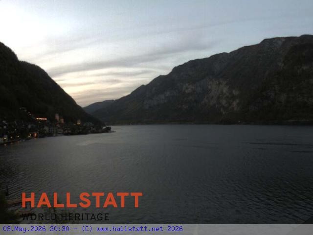 Archiv Foto Webcam Blick auf Hallstatt und den Hallstättersee