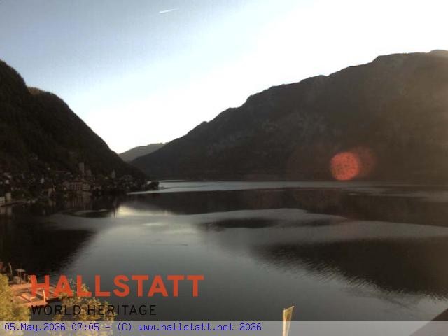 Archiv Foto Webcam Blick auf Hallstatt und den Hallstättersee