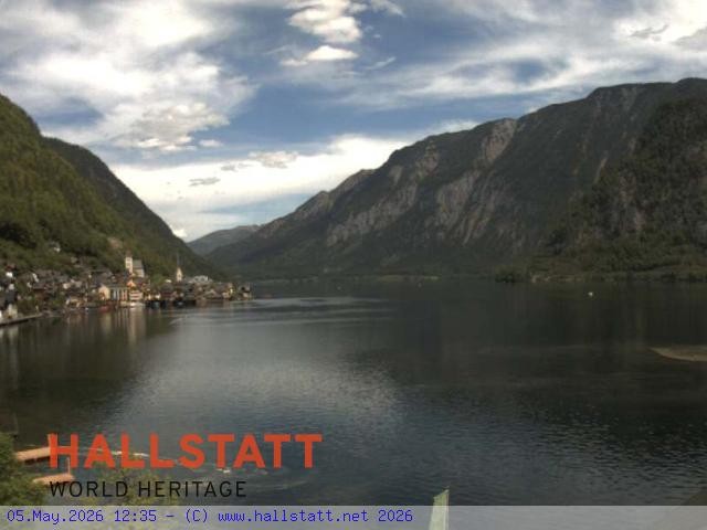 Archiv Foto Webcam Blick auf Hallstatt und den Hallstättersee
