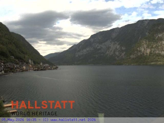 Archiv Foto Webcam Blick auf Hallstatt und den Hallstättersee